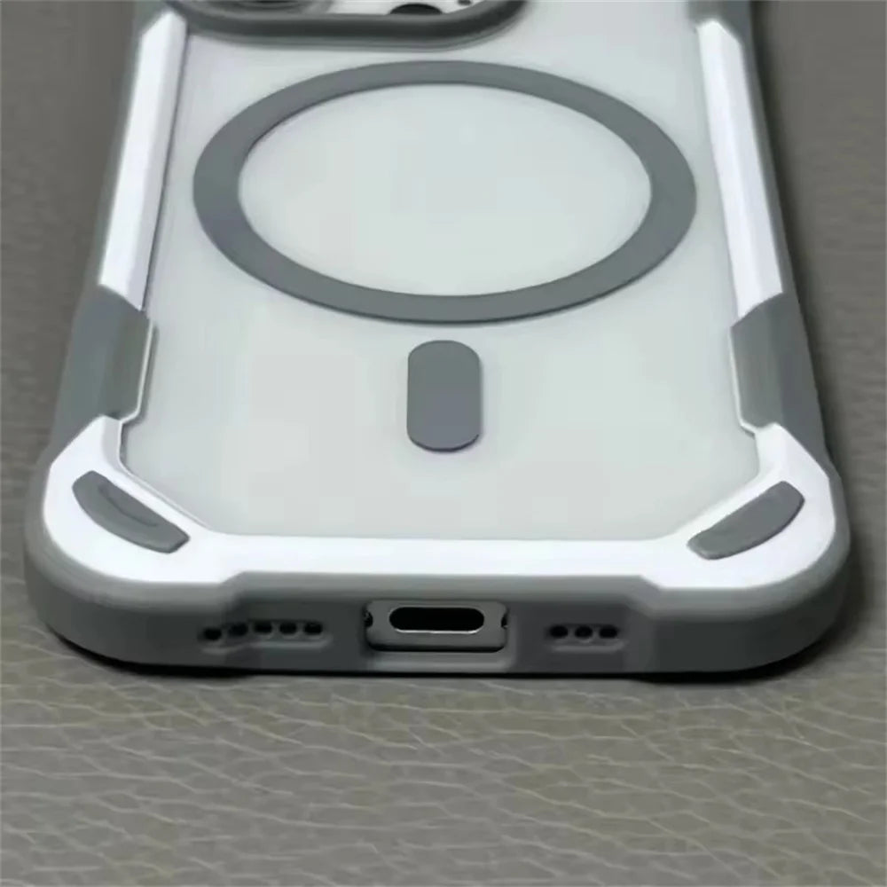 Shockproof Bumper Edge MagSafe Lens Protect Case For iPhone 16 15 14 Pro Max Plus