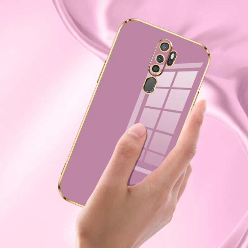 Gloss Gold Plating Edge Case For Oppo A9