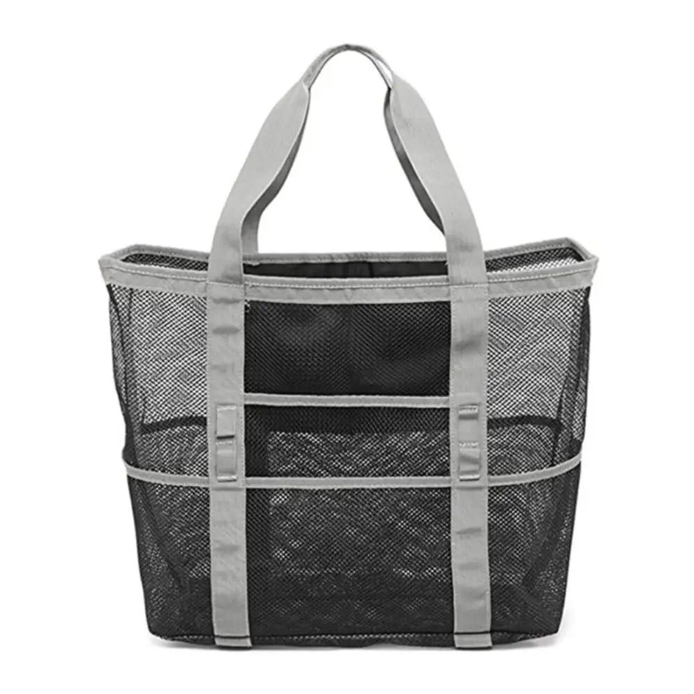 Strandtasche aus Mesh-Nylon mit großem Fassungsvermögen für Damen