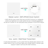 Smart Wall Light Switch - Single Double Triple WiFi Control via SmartLife Google Alexa Apps