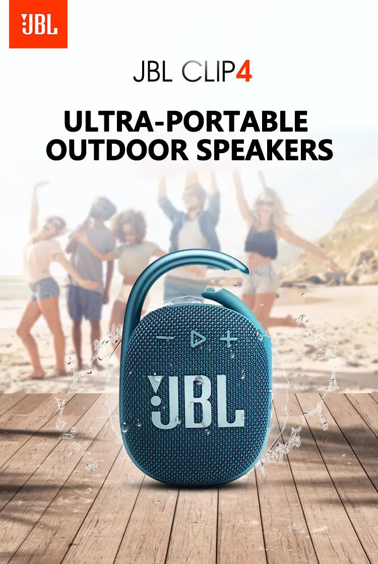 Original JBL CLIP 4 kabelloser Bluetooth-Lautsprecher – Nehmen Sie Ihren