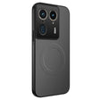 Black carbon fiber phone case with a large camera cutout.
