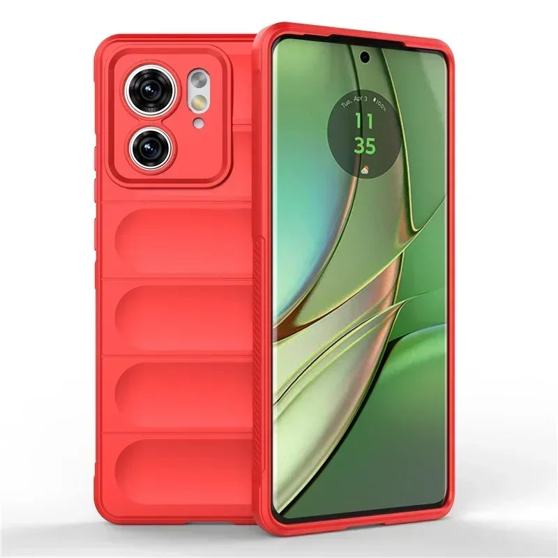 Luxury Grip Texture Lens Protect Case For Motorola Edge 60 40 50 Pro Neo Fusion