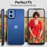 Ultra Thin Silicone Soft Clear Case For Motorola Edge and G Series