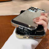 Luxury Plating Breathable Heat Dissipation Lens Protect Case For iPhone 16 15 14 Pro Max Plus
