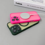 Luxury Matte Translucent MagSafe Shockproof Case For iPhone 16 15 14 13 12 11 Pro Max Wireless Charge Fluro Cover