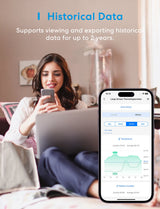 Meross WIFI Temperature Humidity Sensor Hygrometer Thermometer Smart Home Backlight Smart Life Support Alexa Google Assistant ﻿