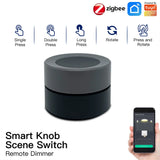 Tuya ZigBee Smart Knob Scene Control Switch - WiFi Control via SmartLife Google Alexa Apps