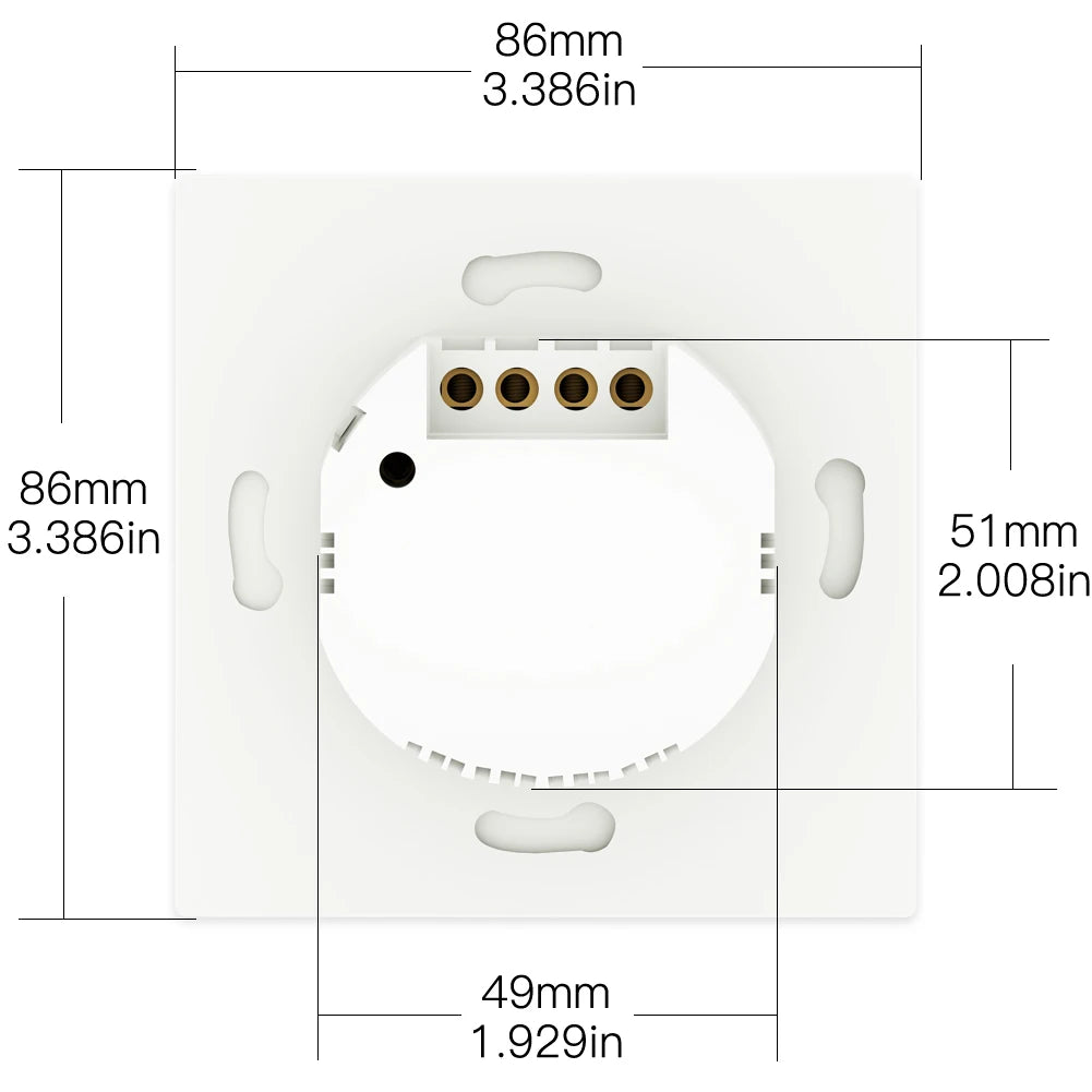 Smart Wall Light Switch - Single Double Triple WiFi Control via SmartLife Google Alexa Apps