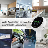 Tuya Smart 3In1 CO2 Detection Meter wityh Alarm Clock - Wifi Bluetooth Digital Temperature Humidity Sensor via SmartLife Google Alexa Apps