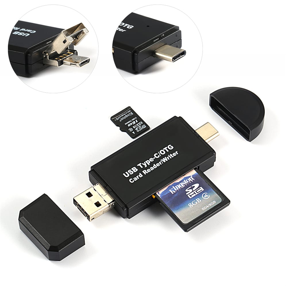 OTG Micro SD-Kartenleser | USB 3.0 & 2.0 | Typ C | Schlau