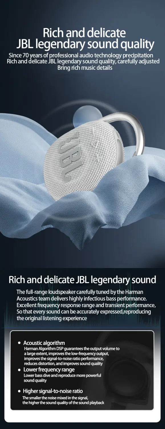 Original JBL Clip 4 kabelloser Bluetooth-Lautsprecher