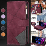 Luxury Leather Zipper Wallet Style Case For Galaxy A03 A04s A10 A12 A13 A14 A21s A22 A23 A24 A31 A32 A33 A34 A41 A51 A52 A53 A54 Card Slots Flip Stand Cover
