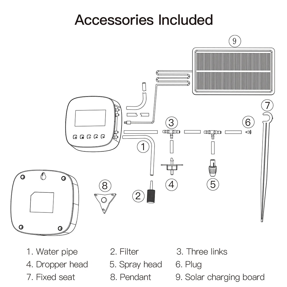 Tuya Smart Water Pump Timer - WiFi Micro-Drip Irrigation Watering Control via SmartLife Google Alexa Apps