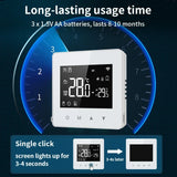 Tuya Zigbee Water Boiler Thermostat Display Monitor - WiFi Temperature Control via SmartLife Google Alexa Apps