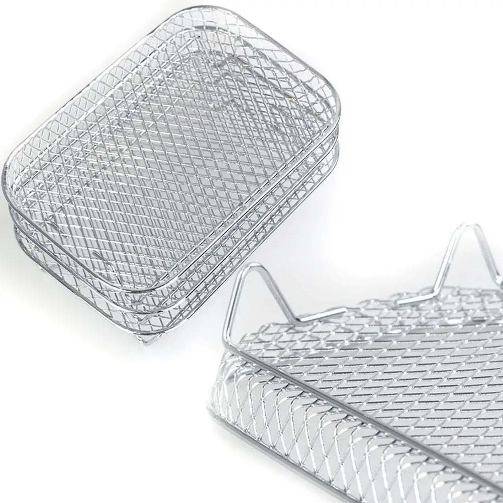 Support de friteuse à air en acier inoxydable, grille de cuisson empilable