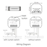 Tuya Blind Curtain Control Switch with Remote - WiFI Control via SmartLife Google Alexa Apps