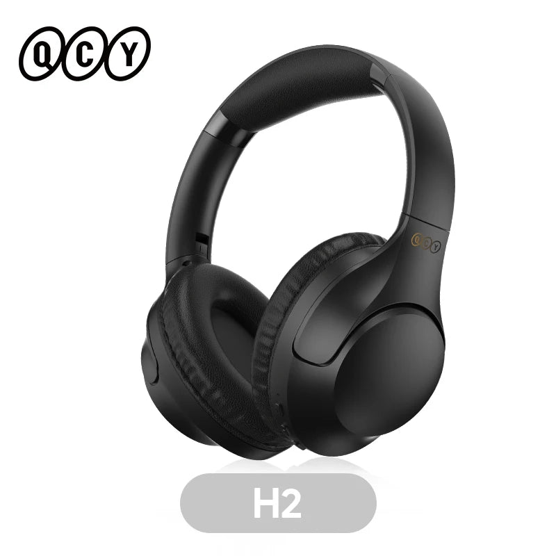 QCY H2 Pro Wireless Bluetooth 5.3 Headphones - 60H Gaming TWS Noise Cancelling HiFi Stereo Dynamic Headset