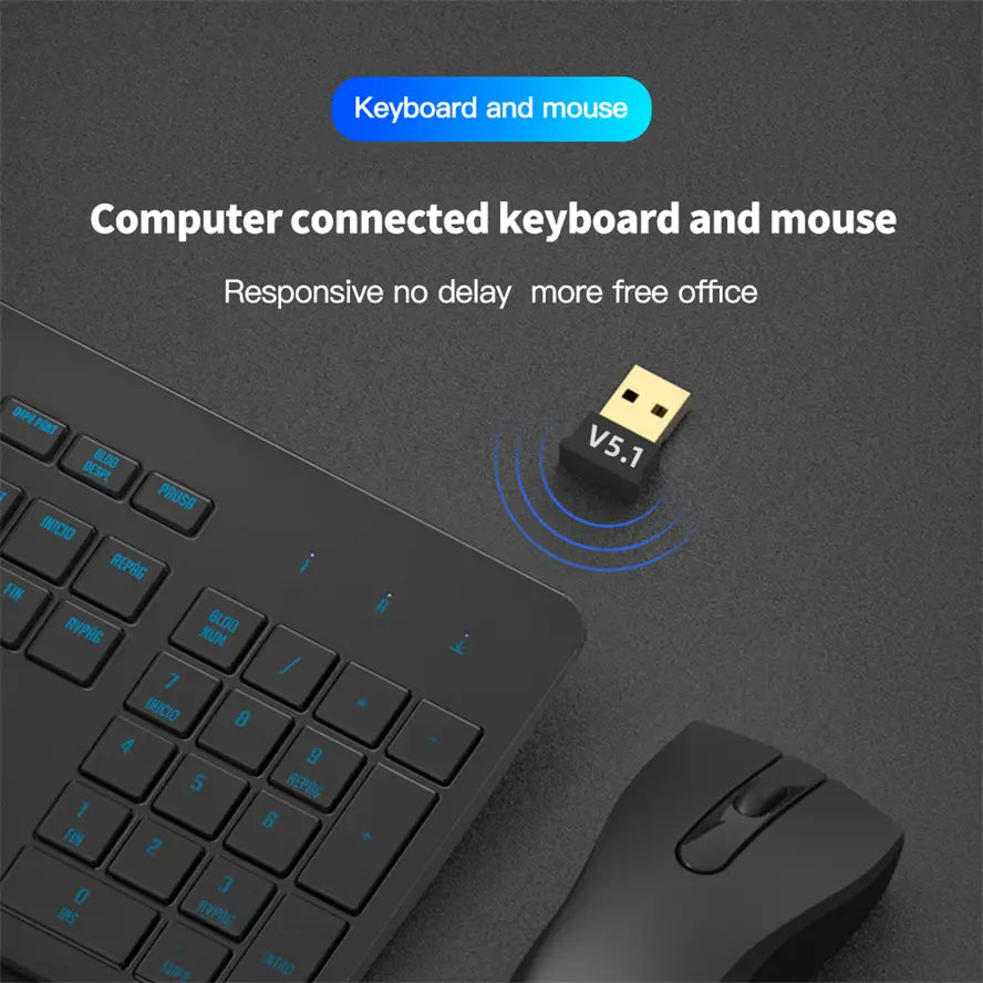 USB-Bluetooth-5.1-Adapter für PC-Laptop – kabellos