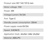 Tuya Zigbee Chain Motorized Roller - Blinds Shutter Drive Motor controlled via SmartLife Google Alexa Apps