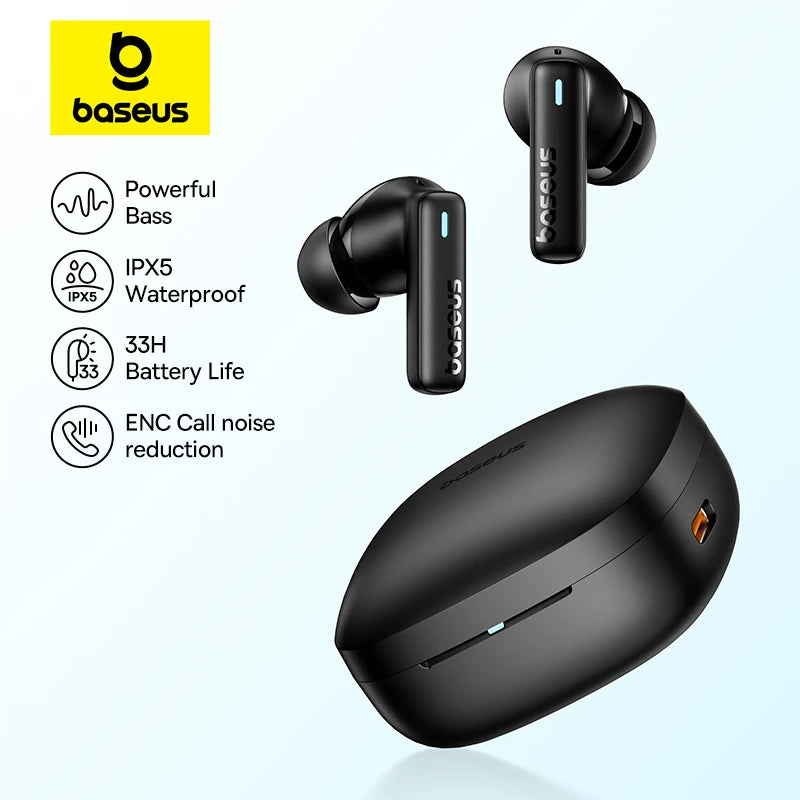 Baseus Bowie E19 Wireless Earphones Bluetooth 5.3 - IPX5 Waterproof / Wireless Quality Stereo Earpods
