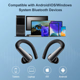 Wireless Bluetooth earbuds.