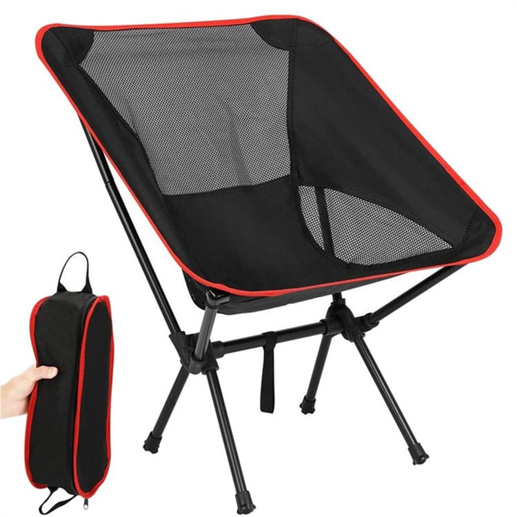 Tragbarer klappbarer Mondstuhl für Outdoor-Camping, Strand,