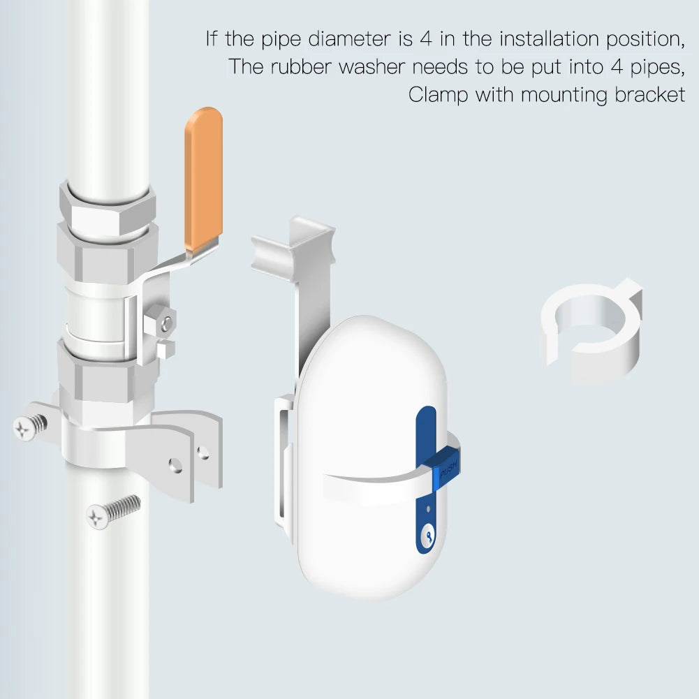 Tuya Zigbee Smart Water Gas Valve Controller - WiFi Shut Off Control via SmartLife Google Alexa Apps