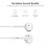 In-Ear Original Style Headphones For iPhone - Wired / Lightning / USB Type-C Stereo Quality Earpods