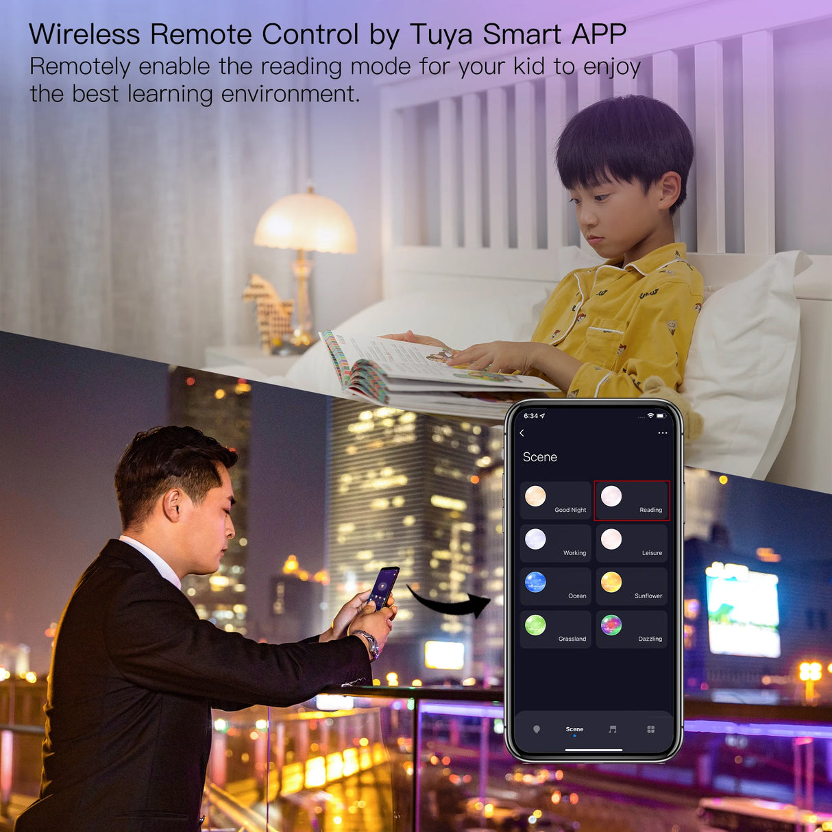 Tuya Smart LED Candle Light Bulb E14 - WiFi RGBDimmable Control via SmartLife Google Alexa Apps