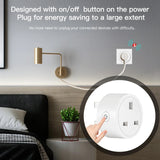 Tuya Zigbee Smart Compact Power Socket 16A - WiFi Control via SmartLife Google Alexa Apps