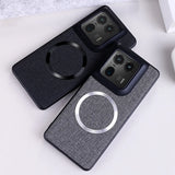 Luxury Cloth Texture Wireless Charge Lens Protect Hard Case For Motolora Moto Edge 50 X50 Ultra Pro Fusion