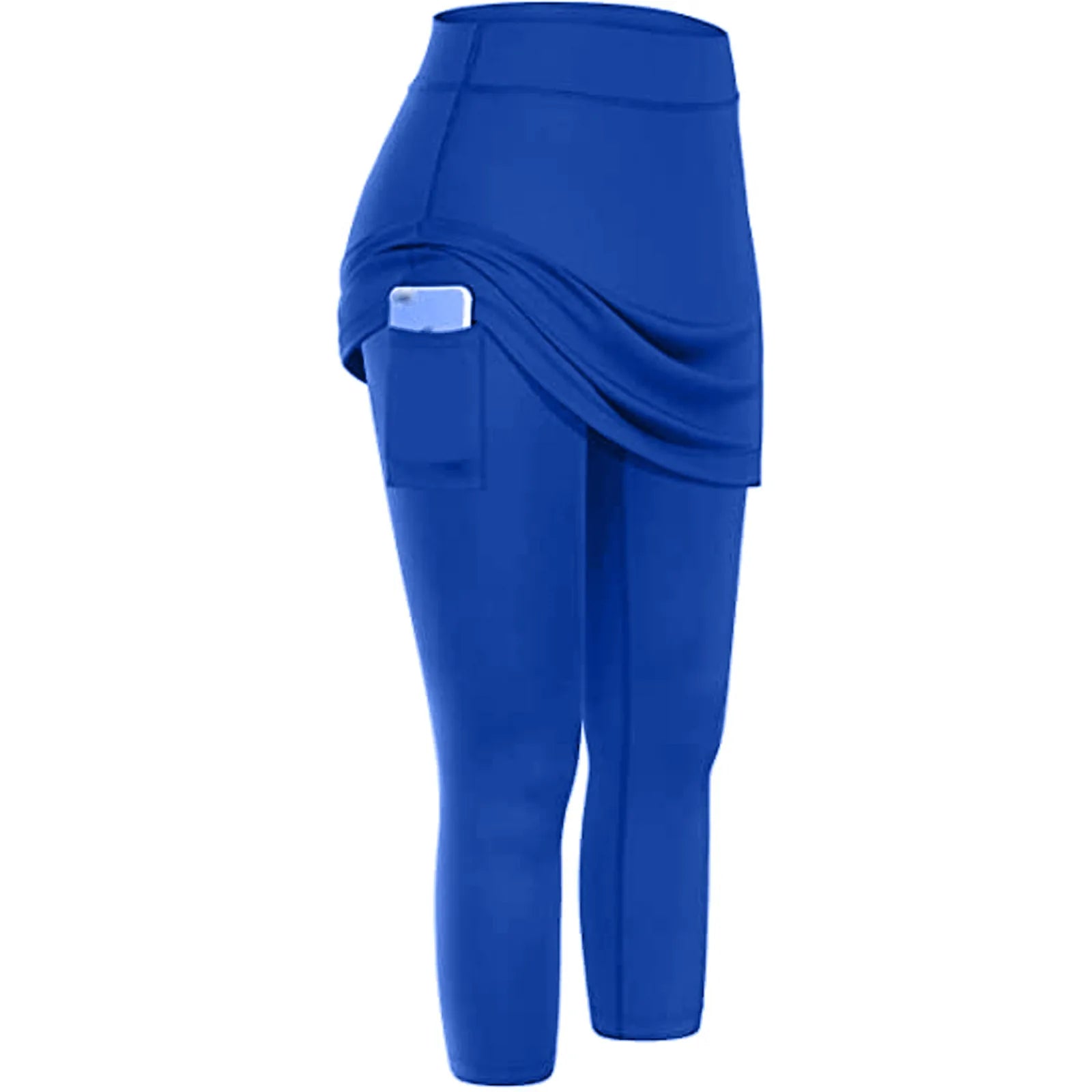 Leggings de Sport à jupe de Tennis pour poches de Fitness, Yoga élastique