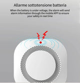 Tuya Smart Smoke Detector Sensor & Alarm - 80db Alarm WiFi Controlled via SmartLife Google Alexa Apps