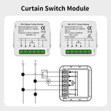 Tuya Zigbee Smart Mini Light & Curtain Control Switch - WiFi Device Control via SmartLife Google Alexa Apps