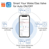 Tuya Zigbee Smart Water Gas Valve Controller - WiFi Shut Off Control via SmartLife Google Alexa Apps