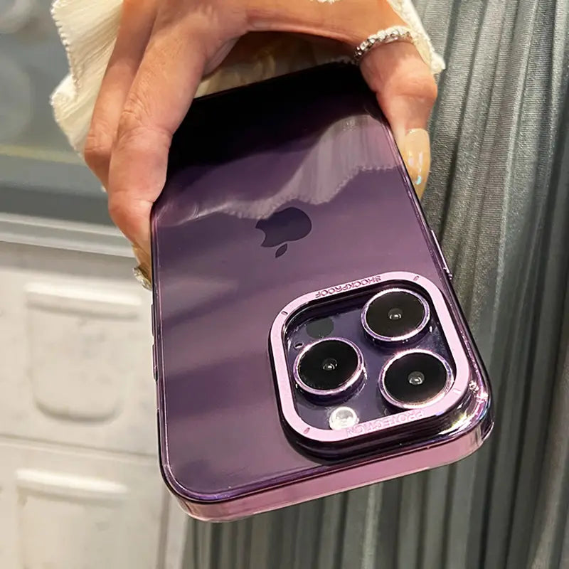 Luxuriöse, ultradünne transparente Hülle für iPhone 14 Plus 13 Pro Max