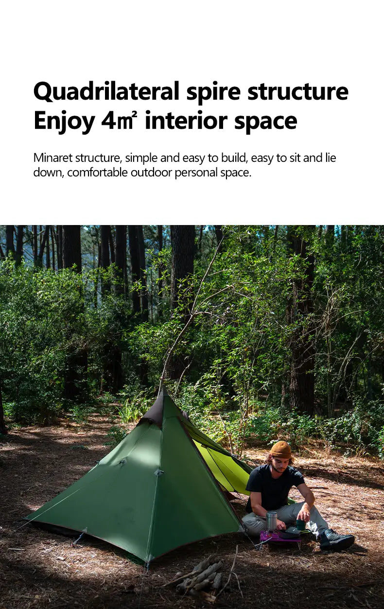 Naturehike Spire 1 Ultraleichtes Campingzelt für 1 Person -