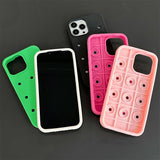 Luxury Silicone Crocs Charm Compatible Phone Case For iPhone 14 12 11 13 15 16 Pro Max Mini X XR XS 7 8 SE Breathable Shockproof Cover