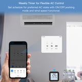 Tuya IR Thermostat Controller with LCD Screen - WiFi Temperature & Humidity Control via SmartLife Google Alexa Apps