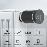 Tuya ZigBee Smart Radiator TRV Controller - WiFi Thermostat Actuator Termperature Control via SmartLife Google Alexa Apps