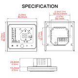 WiFi Smart LCD Thermostat Temperature Control Display - WiFi Floor Heating & Gas Boiler Control via SmartLife Google Alexa Apps