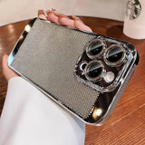 Luxury Plating Breathable Heat Dissipation Lens Protect Case For iPhone 16 15 14 Pro Max Plus