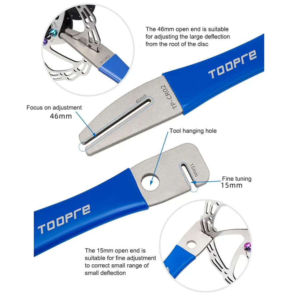 MTB-Fahrrad-Scheibenbremsrotor-Ausrichtungswerkzeug zum Abflachen und