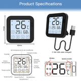 Tuya IR Thermostat Controller with LCD Screen - WiFi Temperature & Humidity Control via SmartLife Google Alexa Apps