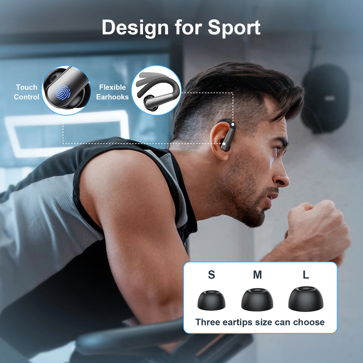 Wireless sport earbuds.