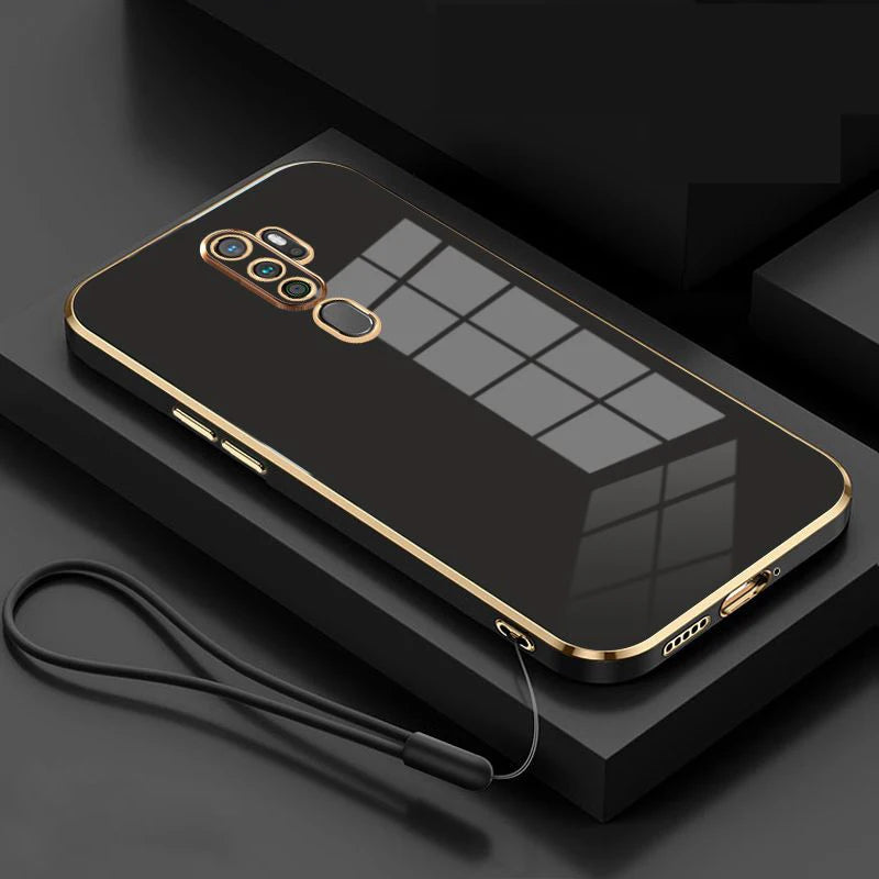 Gloss Gold Plating Edge Case For Oppo A9