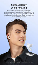 QCY T18 Wireless Bluetooth 5.2 Earphones - TWS Noise Cancelling HiFi Stereo Dynamic Earpods Earbuds Headphones