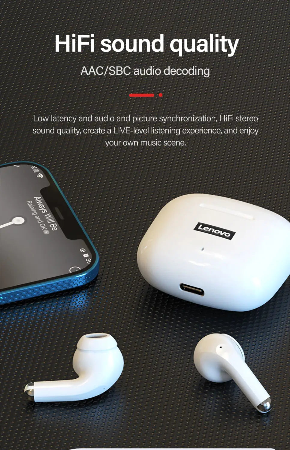 5er-Pack! LP40 Pro TWS-Ohrhörer – Kabelloses Bluetooth 5.1