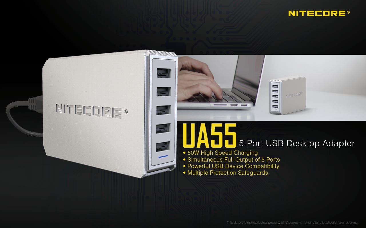 Original UA55 5-Port-USB-Desktop-Adapter 5-Bay-USB-Adapter